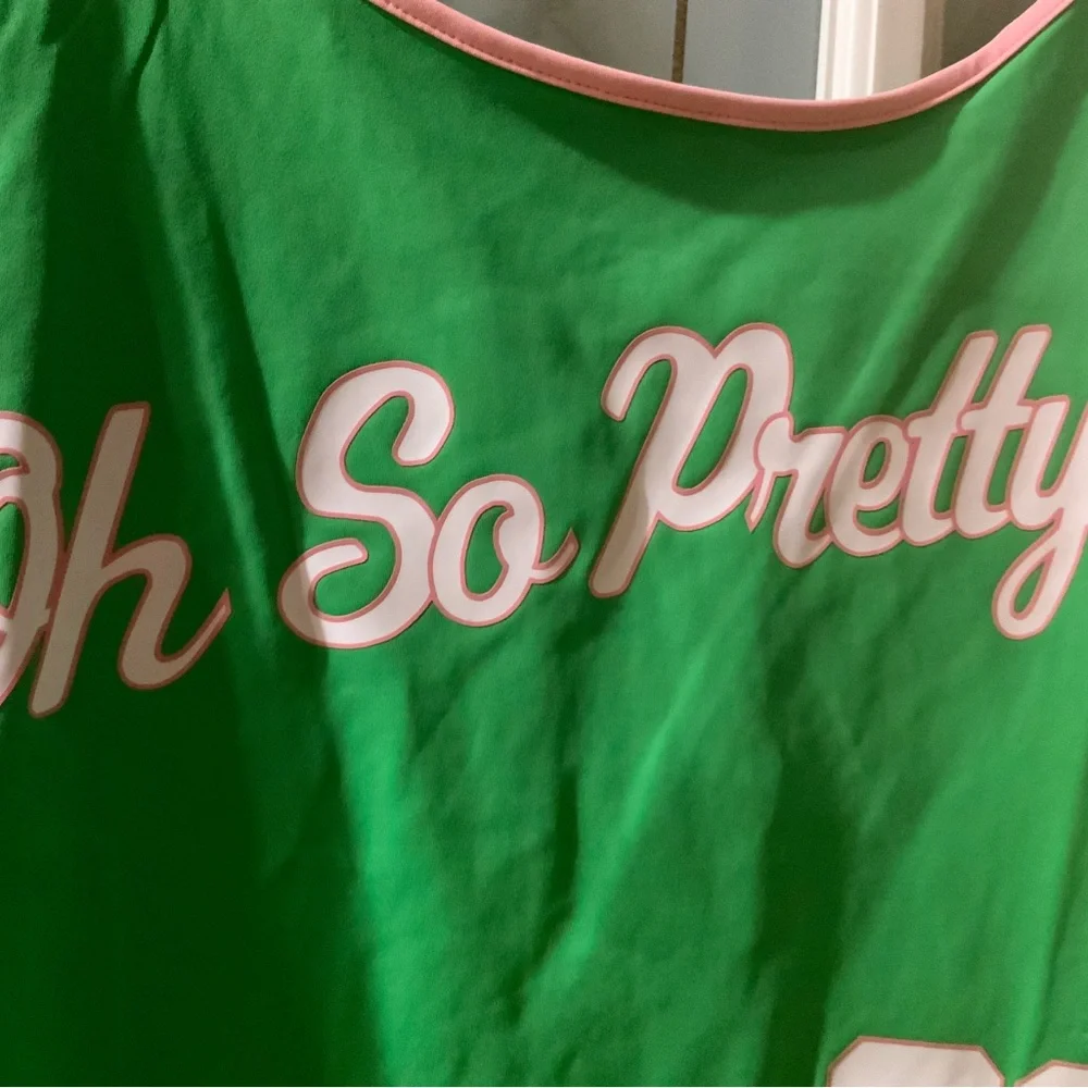 AKA Oh So Pretty PINK AND GREEN Swimsuit
Size: Large - Picture 5 of 12